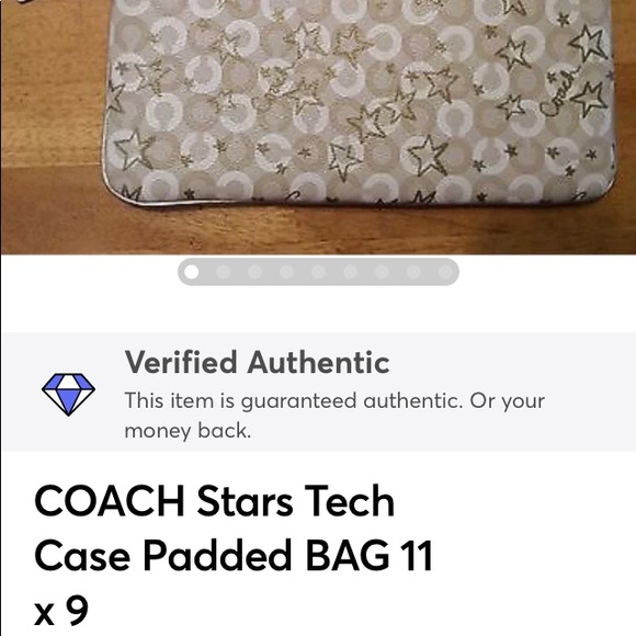 Coach Optic Stars Tech Case Padded Bag 11 x 9 - Picture 8 of 8